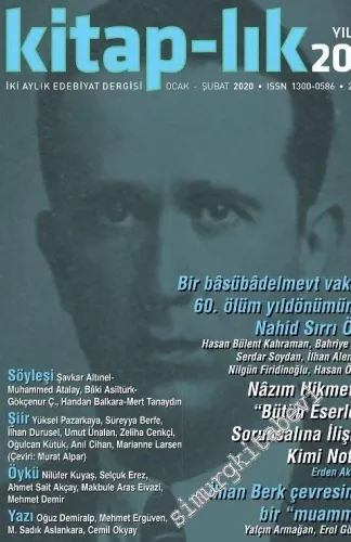 Kitap-lık: İki Aylık Edebiyat Dergisi - Nahid Sırrı Örik - Sayı: 207      Ocak - Şubat  2020