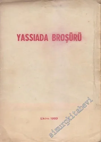 Yassıada Broşürü -        1960
