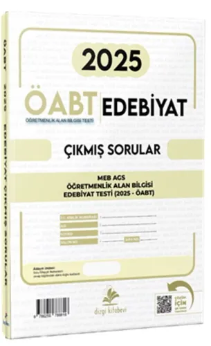 Dizgi Kitap Yayınları 2025 MEB AGS ÖABT Edebiyat Video Çözümlü Sınavı Tek Fasikül Orijinal Çıkmış Sorular