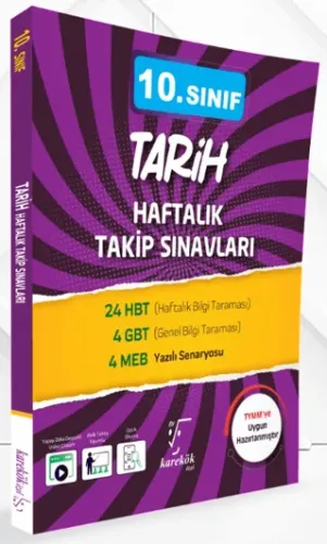 Karekök Yayınları 10. Sınıf Tarih Haftalık Takip Sınavları