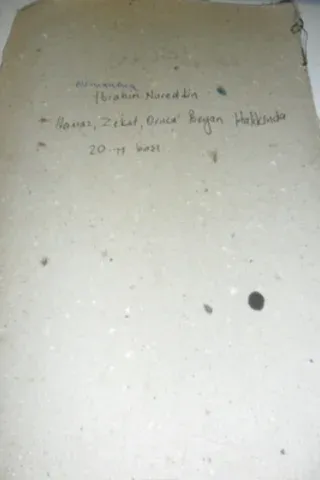 Osmanlıca Namaz, Zekat, Orucu Beyan Hakkında