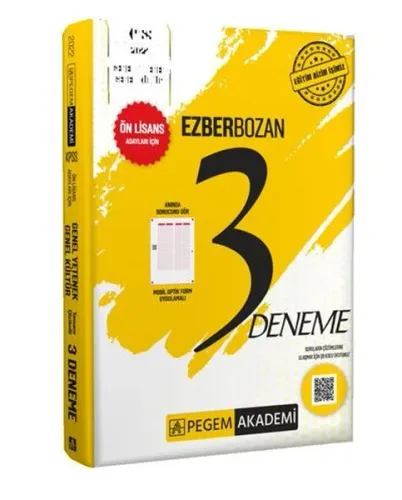 2022 KPSS Önlisans Genel Kültür Genel Yetenek Ezberbozan 3 Deneme