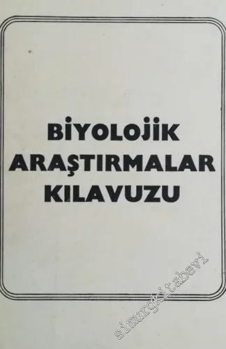 Biyolojik Araştırmalar Kılavuzu -        1983