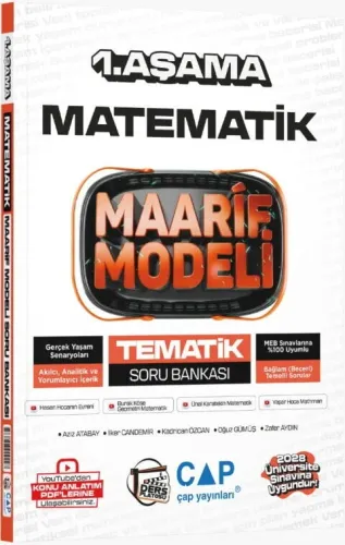 Çap Yayınları Üniversiteye Hazırlık Matematik Ders Platosu Maarif Mode