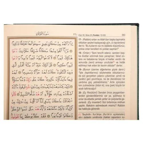 Orta Boy Mealli Kur'an (Mühürlü)