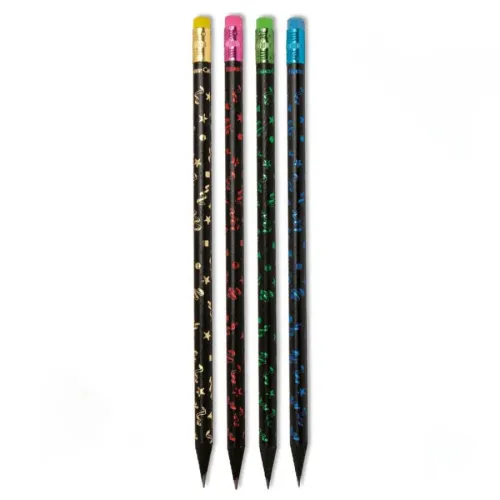 Faber Castell Party Kurşun Kalem Siyah Silgili 116873