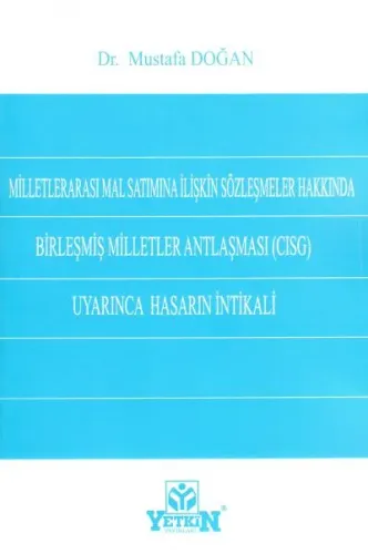 Birleşmiş Milletler Antlaşması (Cısg) Uyarınca Hasarın İntikali