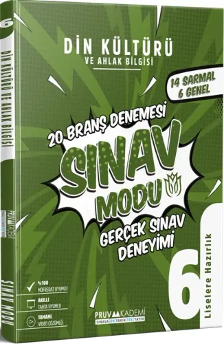 Pruva Akademi 6.Sınıf Din Kültürü ve Ahlak Bilgisi Deneme