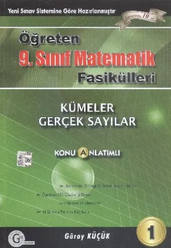 Gür Öğreten 9.Sınıf Matematik Fasikülleri Kümeler Gerçek Sayılar Konu Anlatımlı A