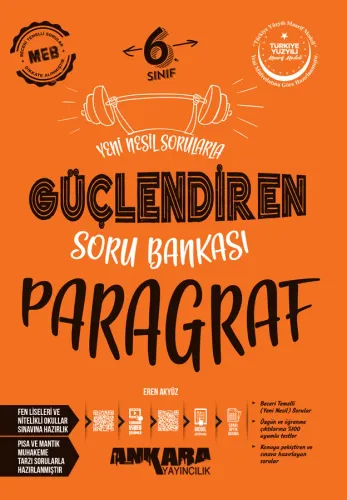 Ankara Yayıncılık 6. Sınıf Paragraf Güçlendiren Soru Bankası