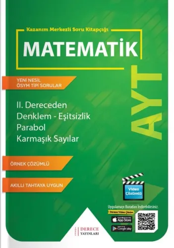 Derece AYT 2. Dereceden Denklem Eşitsizlik Parabol Karmaşık Sayılar