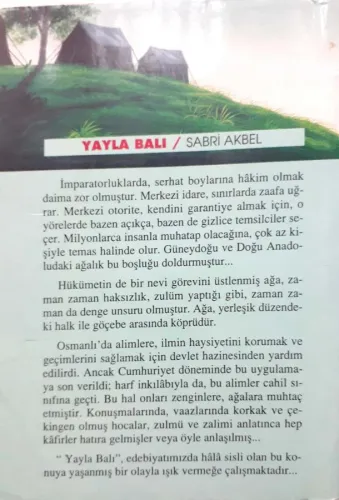 Yayla Balı Sabri Akbel Tuba