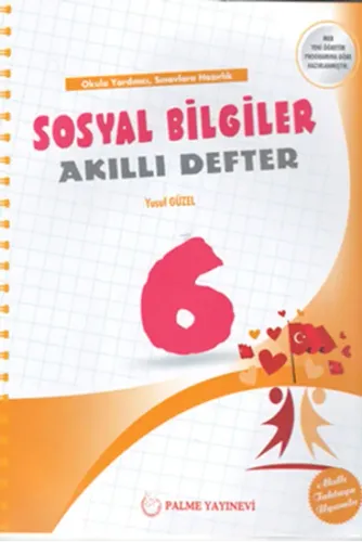 Palme Yayınları 6. Sınıf Sosyal Bilgiler Akıllı Defter