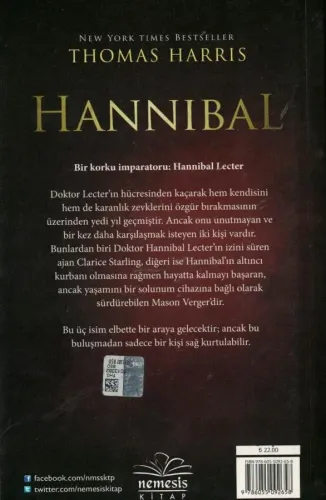 Hannibal Thomas Harris Nemesis Kitap %57 indirimli