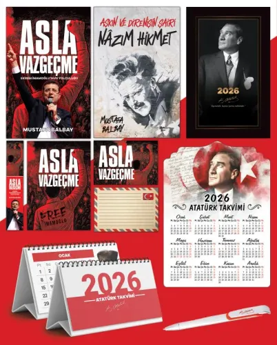 Asla Vazgeçme - Ayraç - Kartpostal - Poster - Nazım Hikmet -  2026 Aja