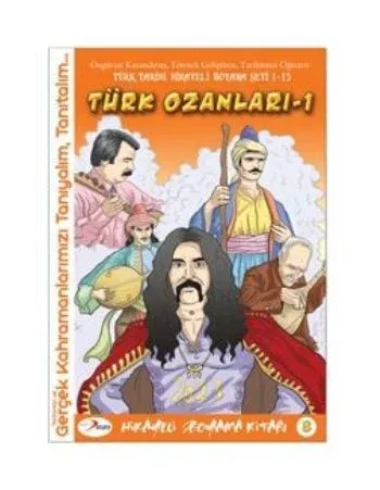 Hikayeli Boyama Kitabı 8-Türk Ozanları 1