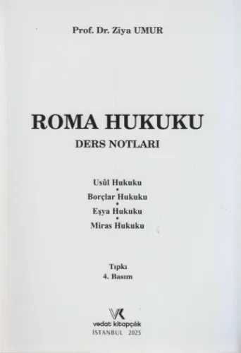 Roma Hukuku Ders Notları