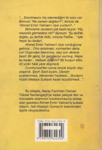 Malatya Suikastı Hüseyin Üzmez Timaş Yayınları %53 indirimli