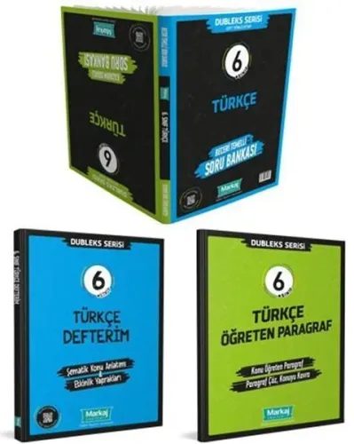 Markaj Yayınları 6. Sınıf Türkçe Dubleks Serisi Seti