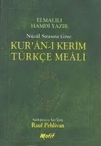 Nüzul Sırasına Göre Kur'an'ı Kerim Türkçe Meali (Cep Boy)