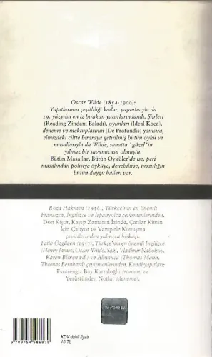 Bütün Masallar, Bütün Öyküler Oscar Wilde Türkiye İş Bankası Kültür Ya