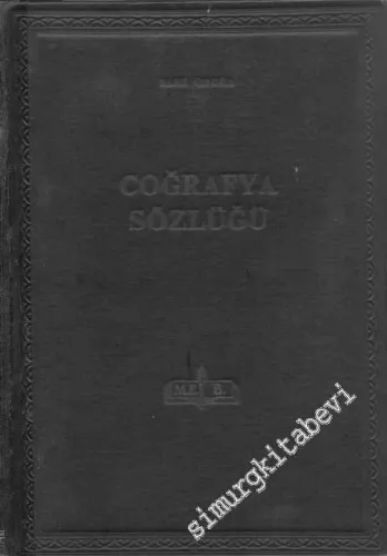 Coğrafya Sözlüğü -        1959
