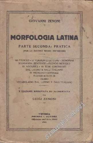 Morfologia Latina: Parte Seconda Pratica -