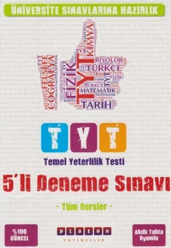 Platon TYT Tüm Dersler 5'li Deneme Sınavı