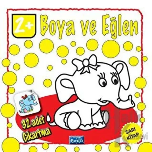 Boya ve Eğlen - Sarı Kitap - 32 Adet Çıkartma - Halkkitabevi