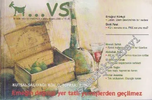 ...vs Dergisi: İki Aylık Müstakil Mecmua - Sayı: 2 Ekim - Kasım