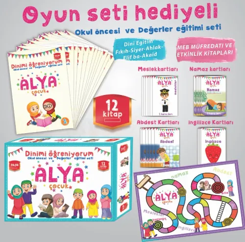 Dinimi Öğreniyorum Okul Öncesi Değerler Eğitim Seti - Alya çocuk