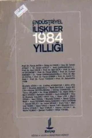 Endüstriyel İlişkiler 1984 Yıllığı