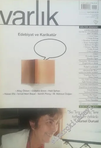 Varlık - Aylık Edebiyat ve Kültür Dergisi, Dosya: Edebiyat ve Karikatür -  Sayı: 1192    Yıl: 74  Ocak 2006