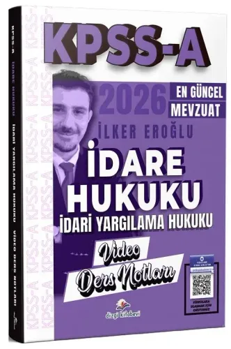 Dizgi Kitap Yayınları 2026 KPSS A Grubu İdare Hukuku, İdari Yargılama Hukuku Video Ders Notları