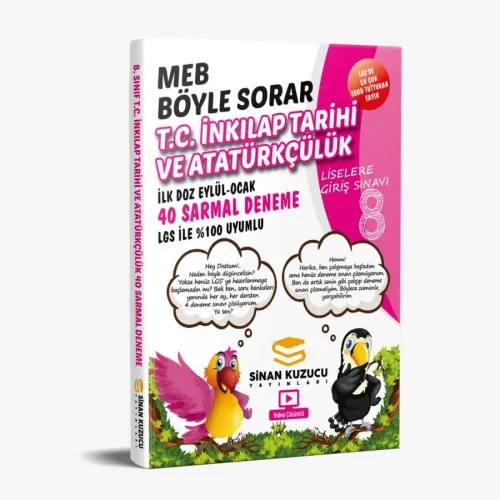 Meb Böyle Sorar T.C. İnkılap Tarihi ve Atatürkçülük 40 Sarmal Deneme İlk Doz Eylül-Ocak