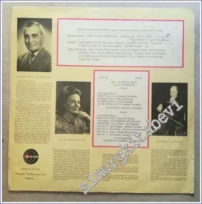 33 LP PLAK VINYL: Harutyun Hanesyan Hanesyan Chamber Orchestra Alis Ma