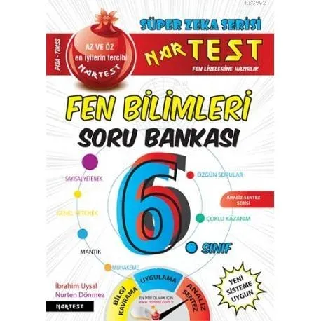 Nartest Yayınları 6. Sınıf Süper Zeka Fen Bilimleri Soru Bankası Nartest