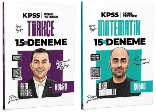 Retro Yayıncılık 2026 KPSS Türkçe ve Matematik 30 Deneme 2'li Set