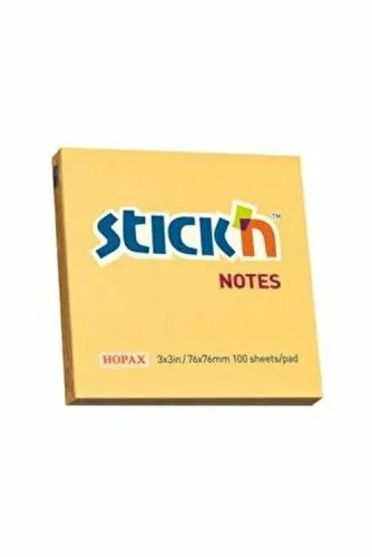 Gıpta Stickn 76x76 100 Yaprak Pastel Turuncu Yapışkan Not Kağıdı 4712759213919