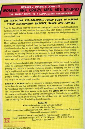 Women Are Crazy men Are Stupid Howard J.Morris Simon Spotlight Enterta