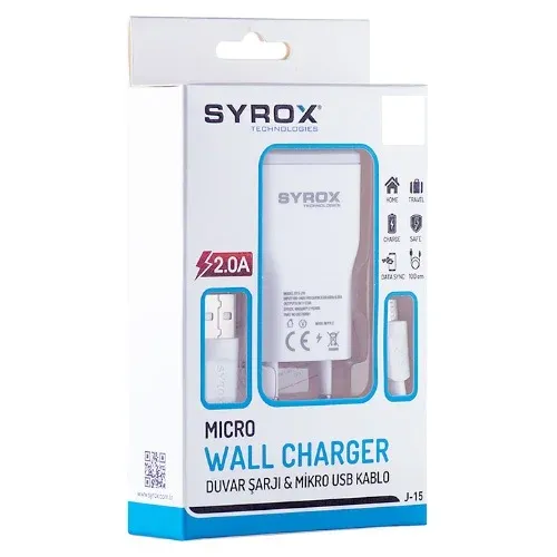 Syrox 2.0A Samsung Micro Usb Şarj Cihazı SYX-J15