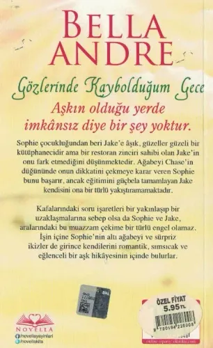 Gözlerinde Kaybolduğum Gece Bella Andre Novella %50 indirimli