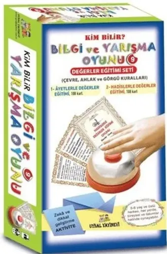 Bilgi ve Yarışma Oyunu 9 Değerler Eğitimi Seti