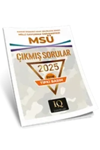 IQ YAYINLARI TIPKI BASIM MSÜ ÇIKMIŞ SORULAR- 2025