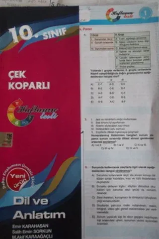 10. Sınıf Çek Koparlı Dil ve Anlatım