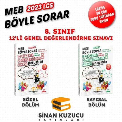 İLK DOZ | 12'li Genel Değerlendirme Sınavı | 8.Sınıf - 2023 Sinan Kuzu