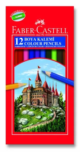 Faber Castell 12 Renk Kuruboya Kalem Seti