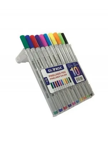 Globox Fineliner Pen Kalem 10'lu Pvc Kutu