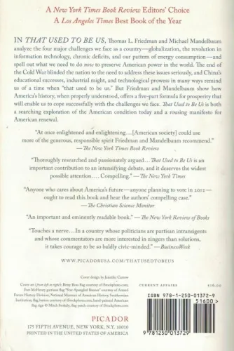 That Used To Be Us Thomas L. Friedman Picador %50 indirimli