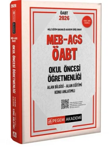 Pegem Yayınları 2026 ÖABT MEB-AGS Okul Öncesi Öğretmenliği Konu Anlatımlı